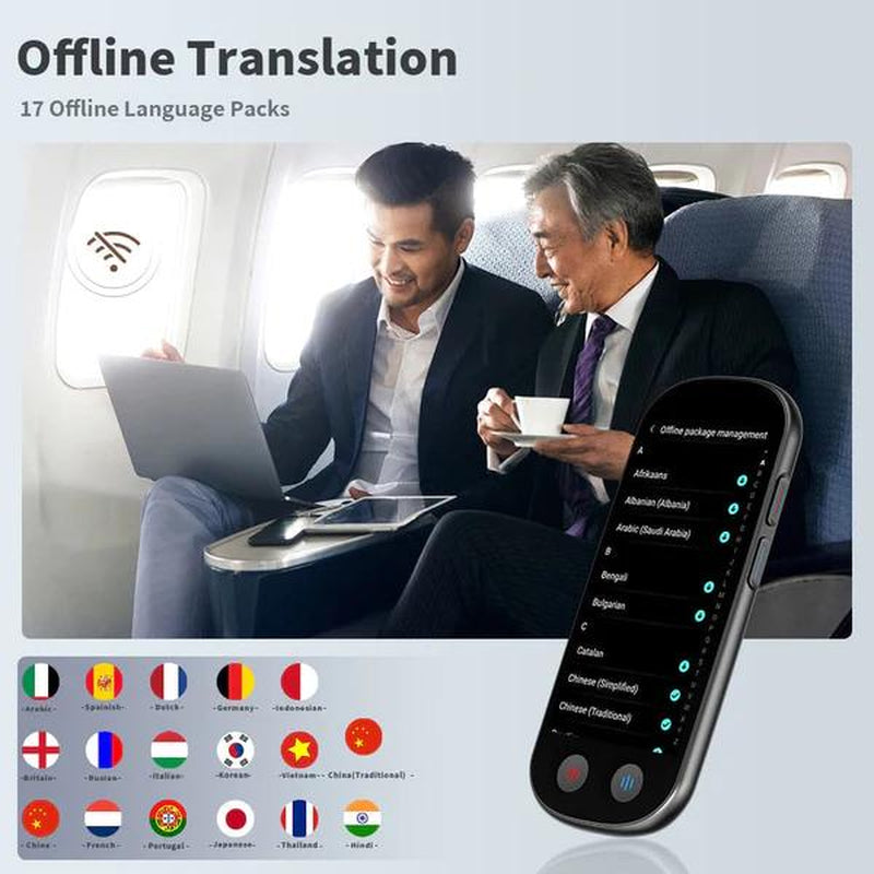 VORMOR Z9 New Arrival Language Translator Device, Portable Translator Device with 139 Languages & 4.1" Touch Screen, Smart Voice Photo Translator Real Time, Offline Online Translation for Business Learning Travel