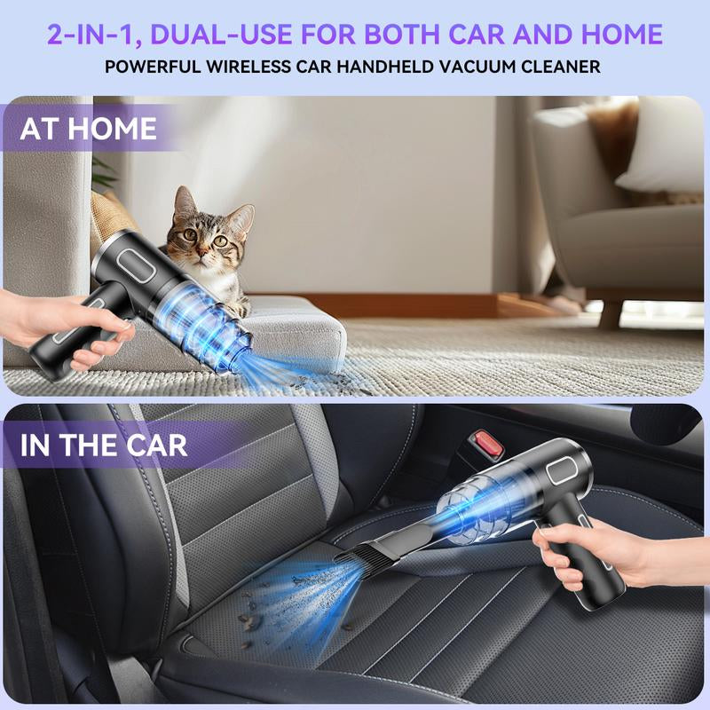 6000Pa Mini Car Vacuum Cleaner Portable Cordless Handheld Vacuum Cleaner, High Power Vacuum Cleaner and Air Purifier, Sofa, Office, Pet, Home Handheld Cleaner Fantik Car Stratos Pet Pro Shark Air Duster