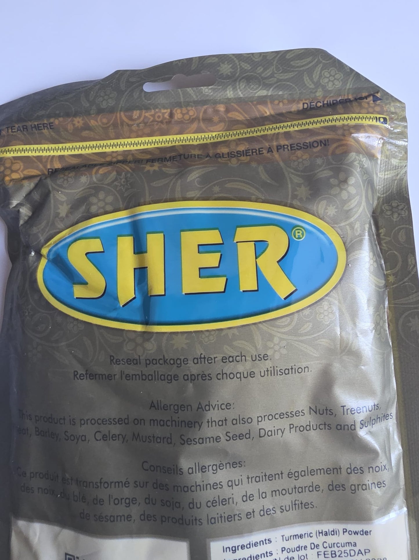 Poudre de curcuma SHER (HALDI) - 200 g