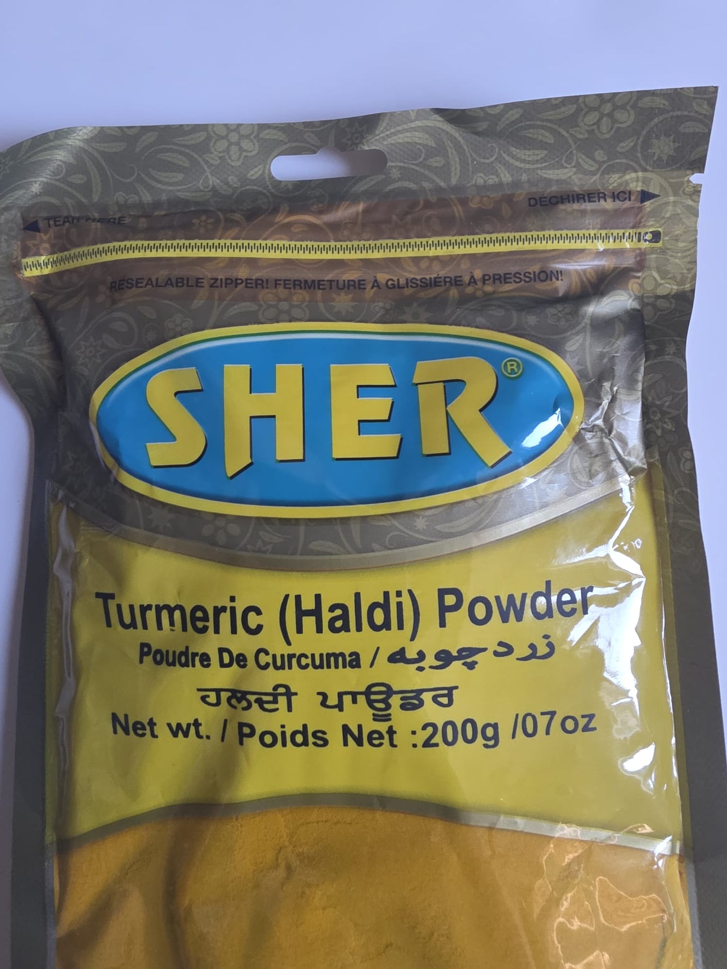 Poudre de curcuma SHER (HALDI) - 200 g