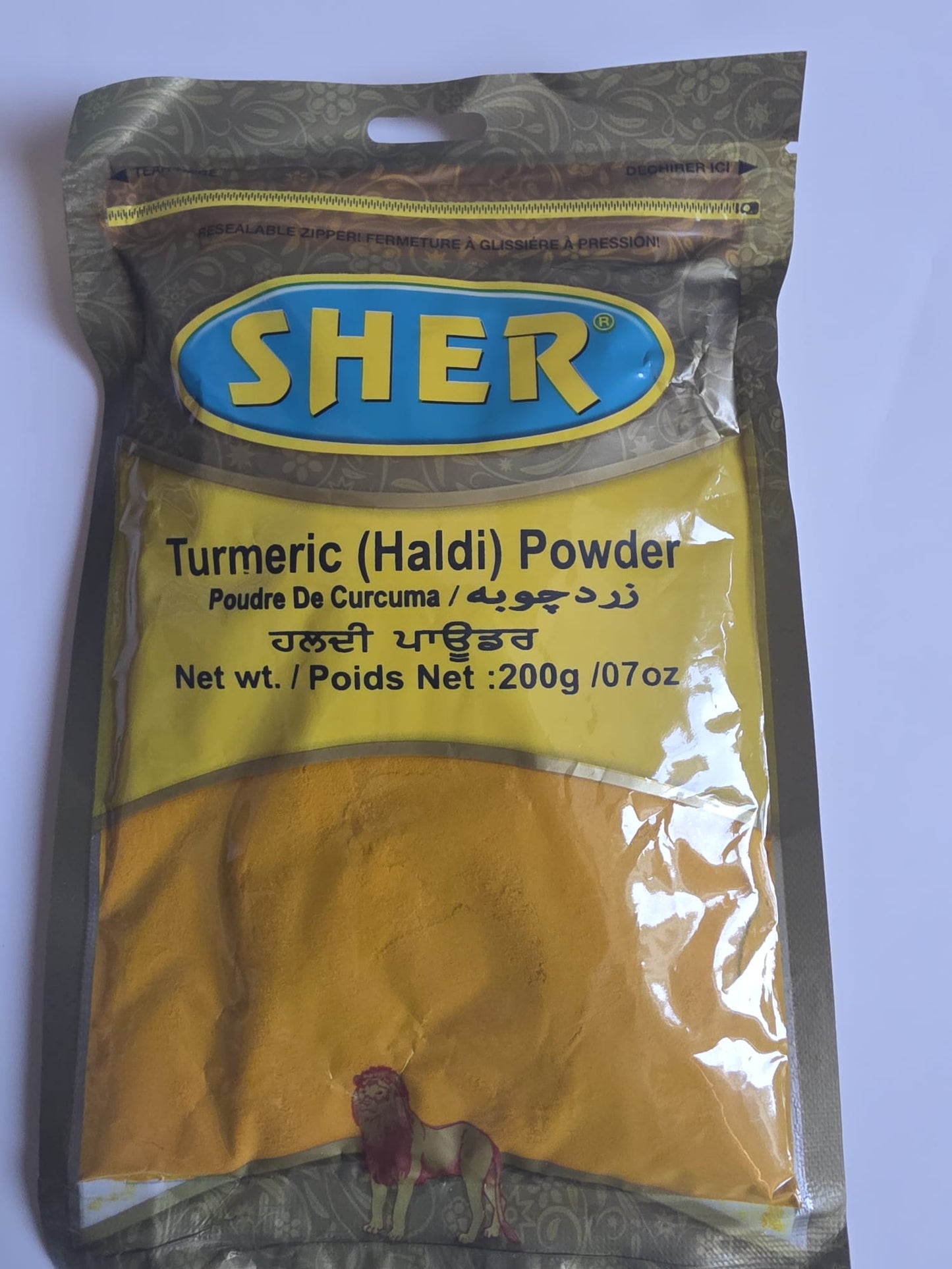 Poudre de curcuma SHER (HALDI) - 200 g