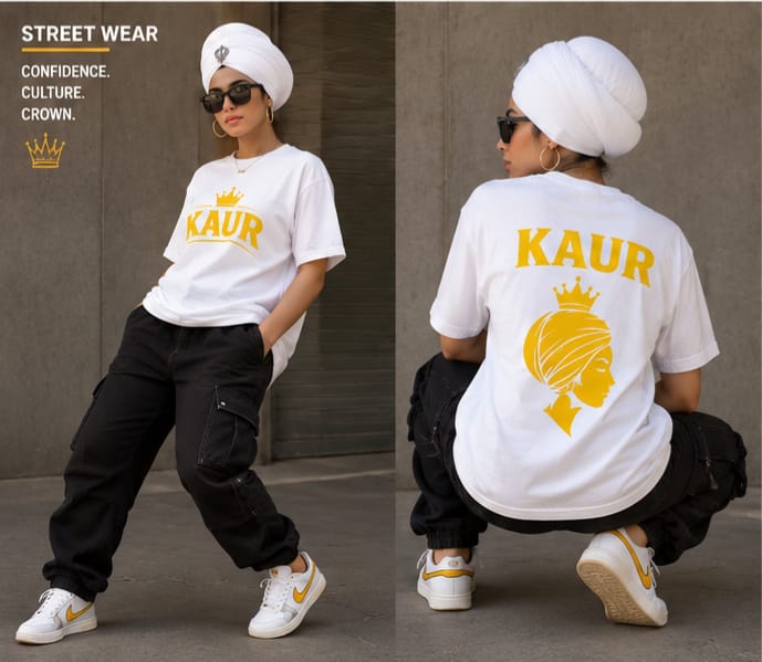 KAUR Premium Punjabi Streetwear T-Shirts | Shop1313x