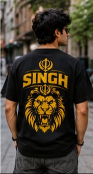 SINGH Premium Punjabi streetwear T-Shirt | Luxury Punjabi Fashion