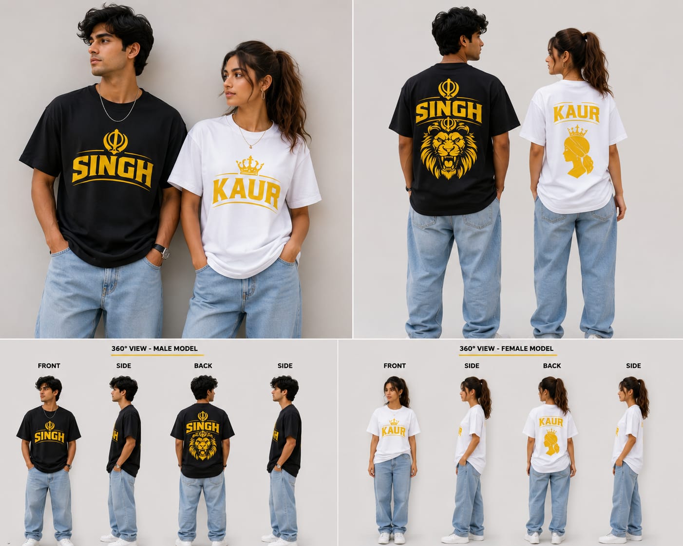 SINGH*KAUR COUPLE COMBO