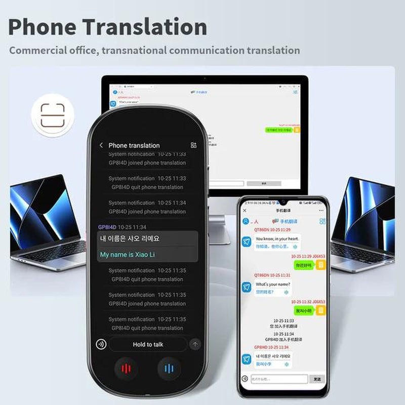 VORMOR Z9 New Arrival Language Translator Device, Portable Translator Device with 139 Languages & 4.1" Touch Screen, Smart Voice Photo Translator Real Time, Offline Online Translation for Business Learning Travel